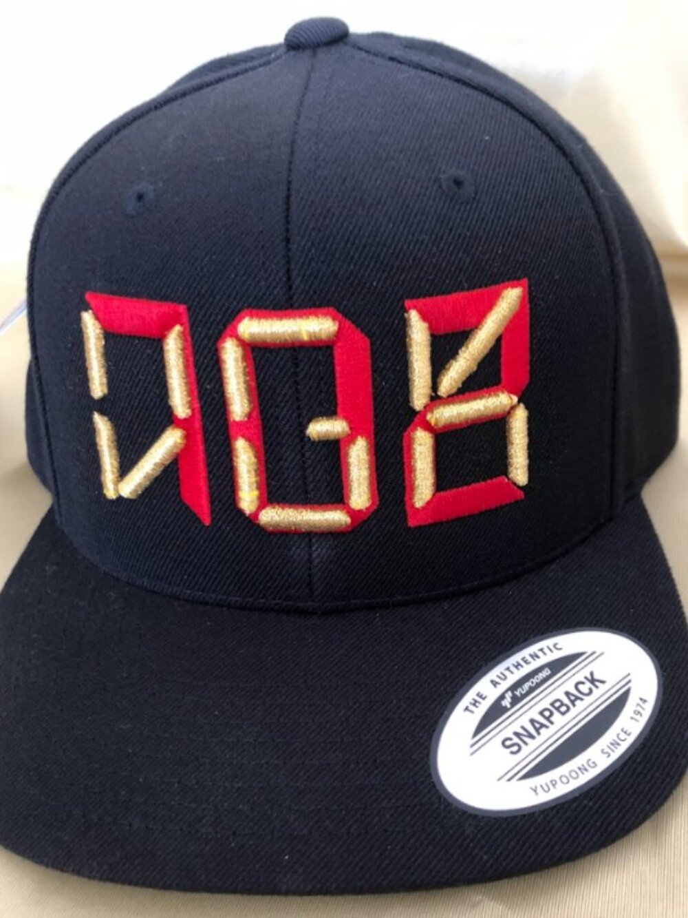 VGK 702 Black with Red/Gold Thread Snapback Hats!